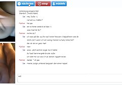 The Brunette fucks with a sex machine while red movies porn sitting in a chair
